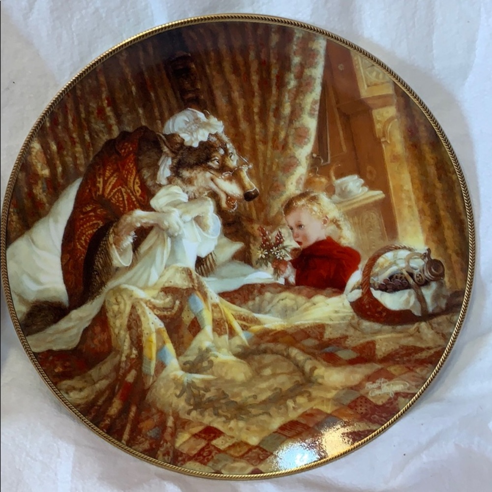 PLATE #2 Knowles Little Red Riding Hood Classic Fairy Tale Collector Plate NEW